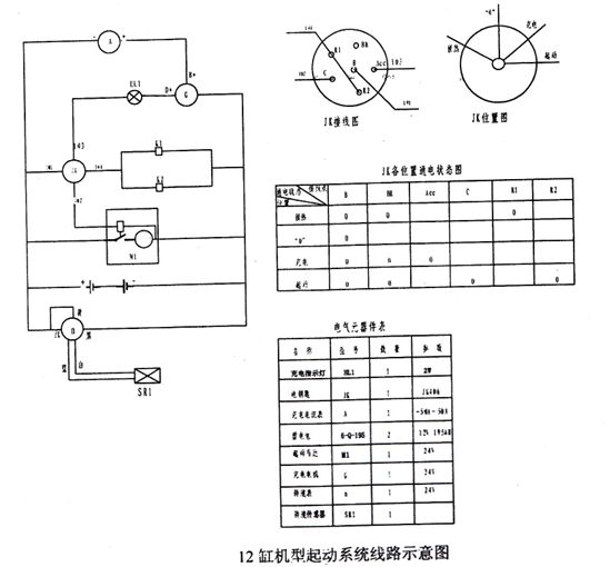 12缸机型起动系统线路 12缸机型起动系统线路
